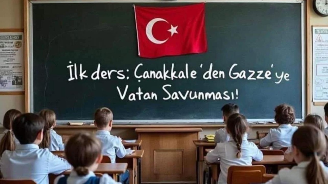 İlk ders Çanakkale'den Gazze'ye Vatan Savunması